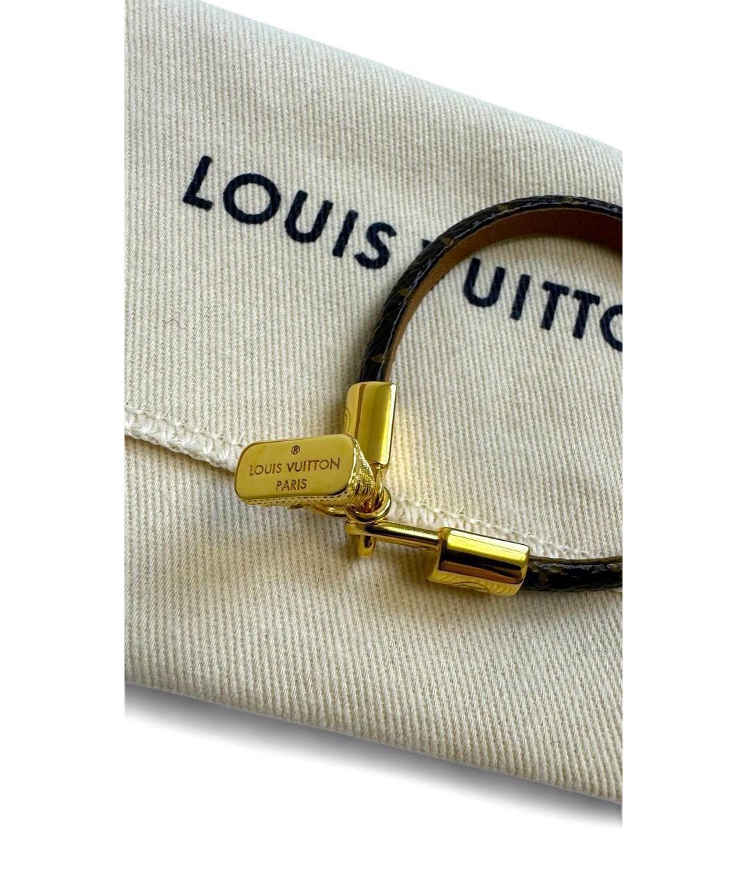 LOUIS VUITTON Коричневый браслет, фото 4