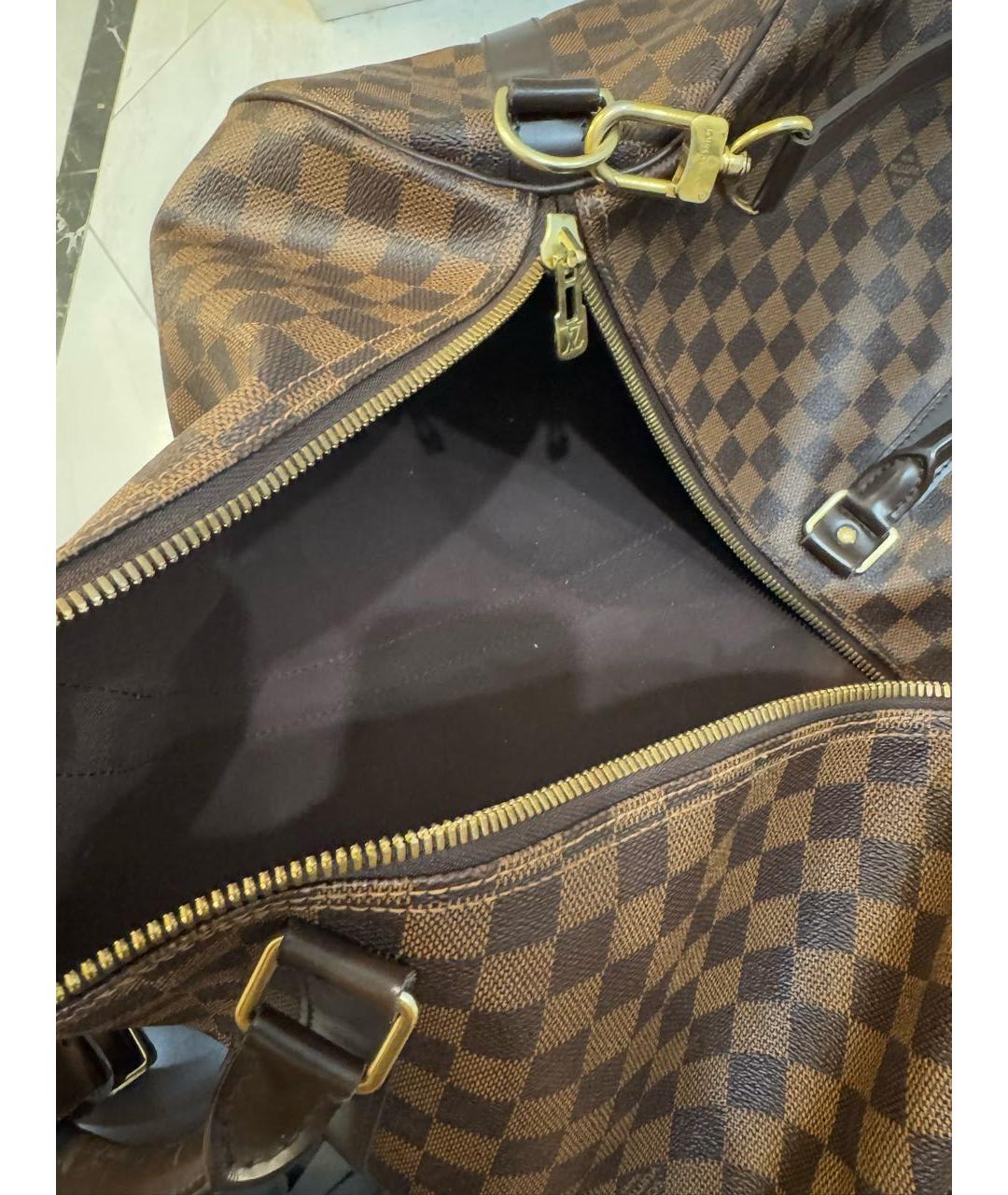 LOUIS VUITTON Коричневая дорожная/спортивная сумка, фото 3