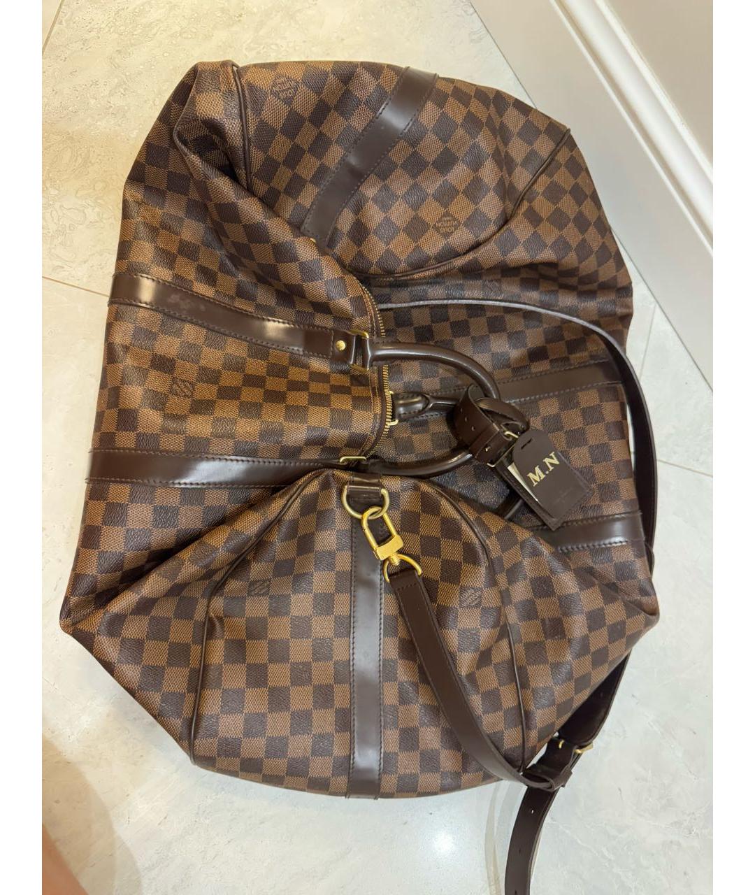 LOUIS VUITTON Коричневая дорожная/спортивная сумка, фото 4