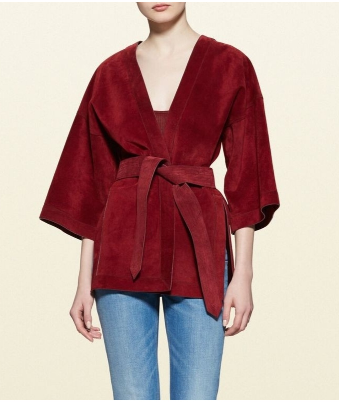 GUCCI Бордовая куртка, фото 4