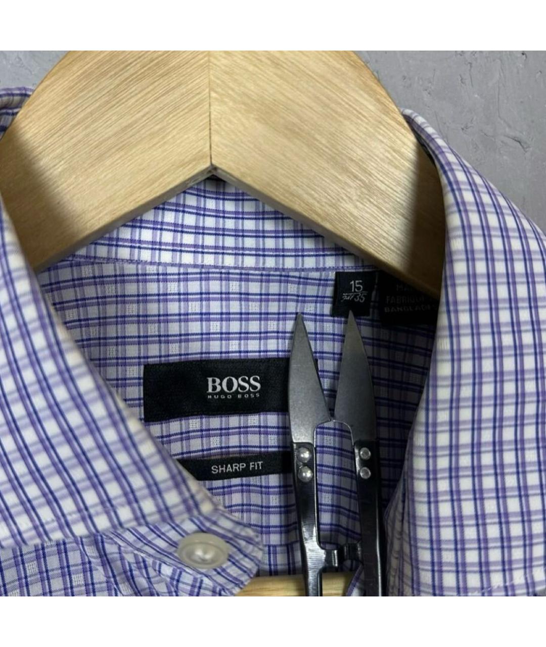 HUGO BOSS Хлопковая классическая рубашка, фото 6