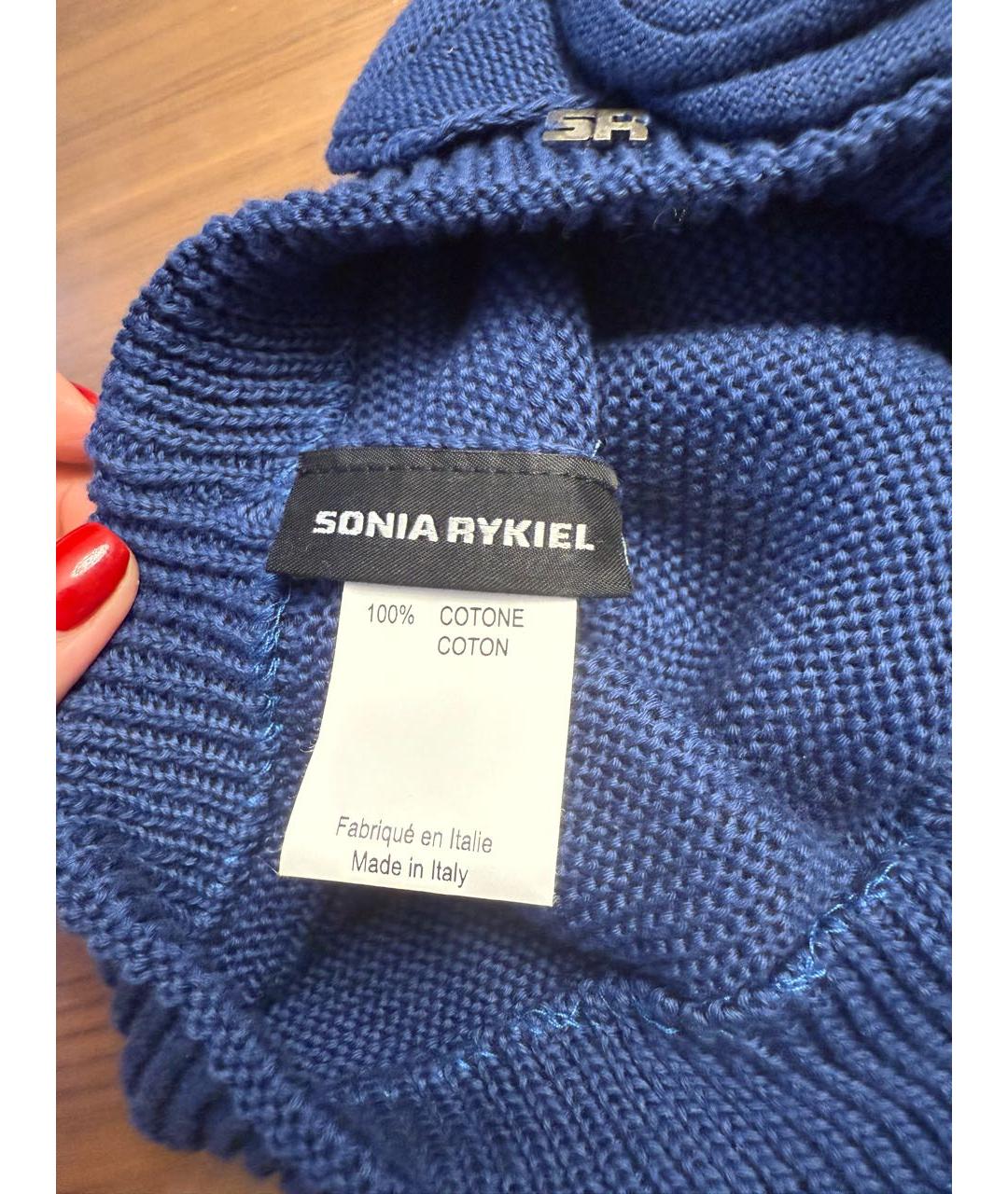 SONIA RYKIEL Синяя хлопковая кепка, фото 5