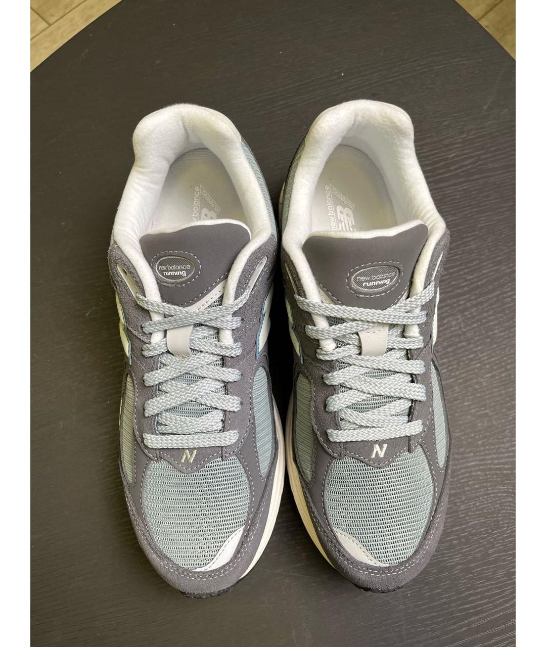 NEW BALANCE Серые текстильные низкие кроссовки / кеды, фото 3