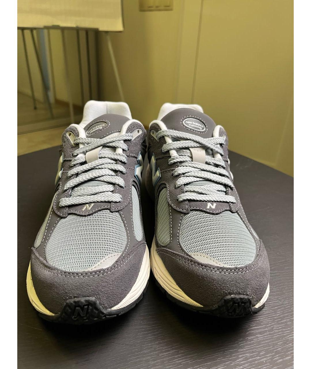 NEW BALANCE Серые текстильные низкие кроссовки / кеды, фото 2