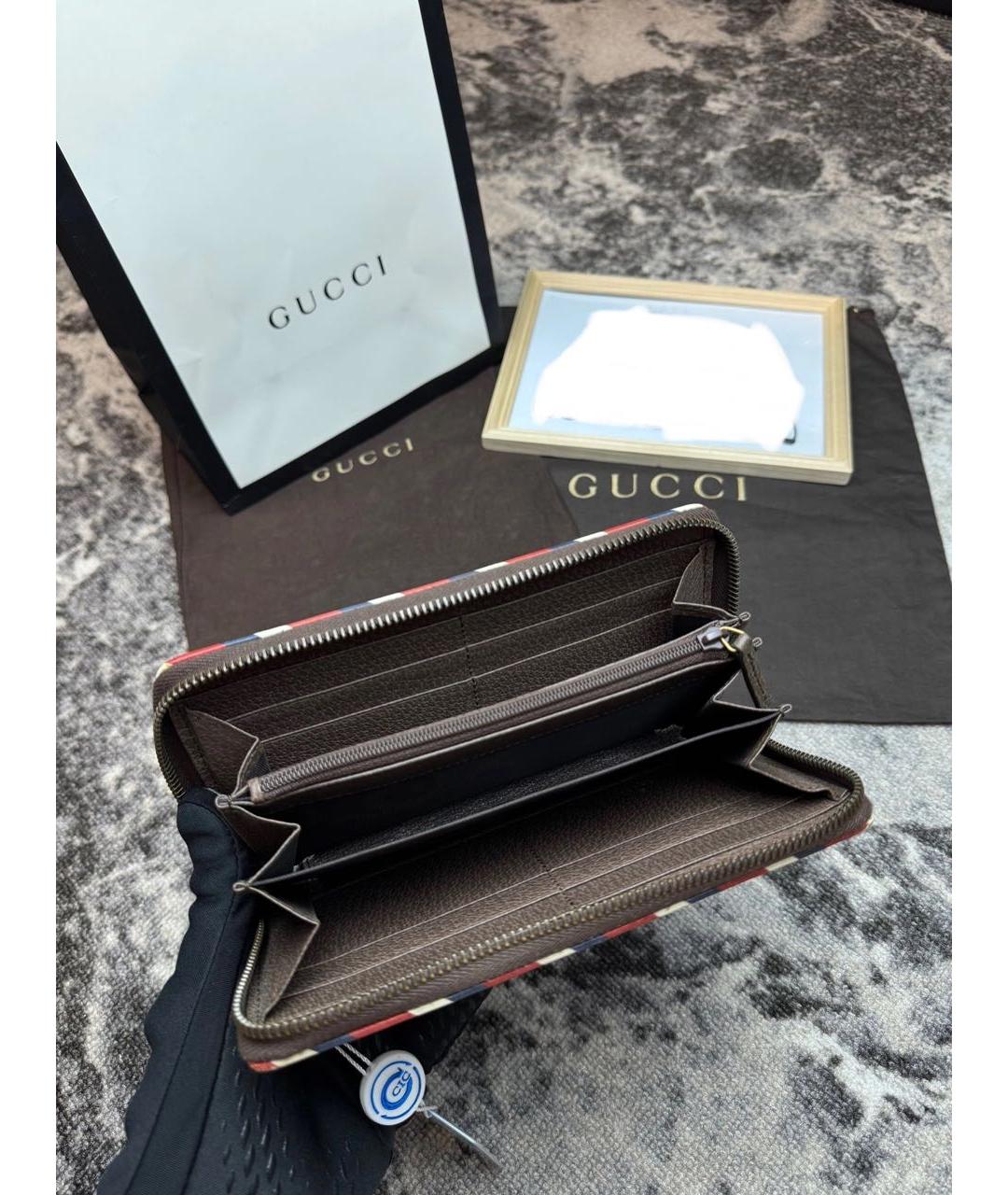 GUCCI Серый кошелек, фото 3