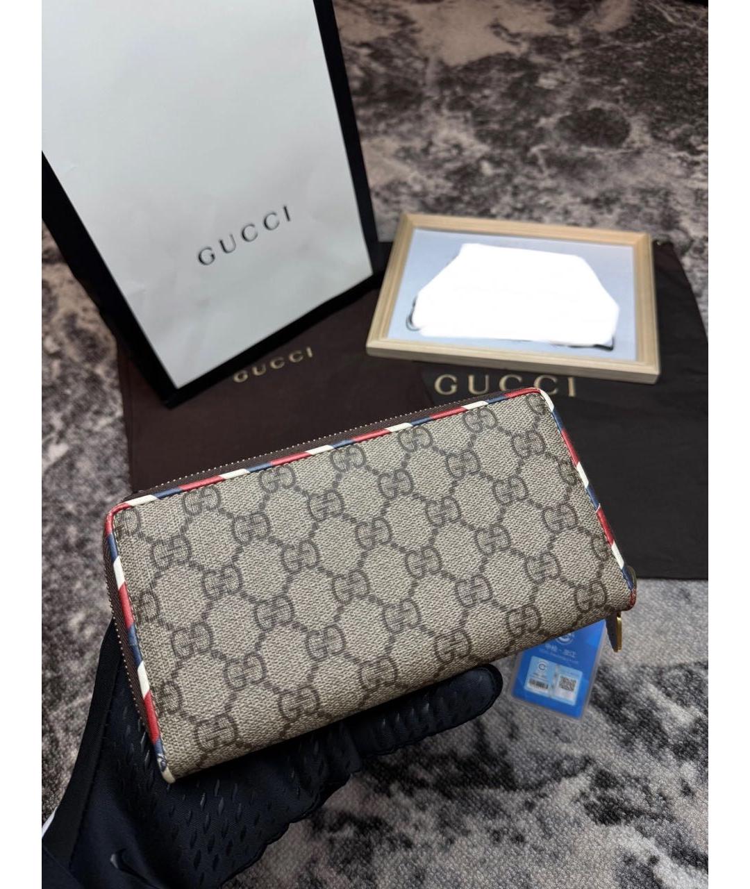 GUCCI Серый кошелек, фото 2