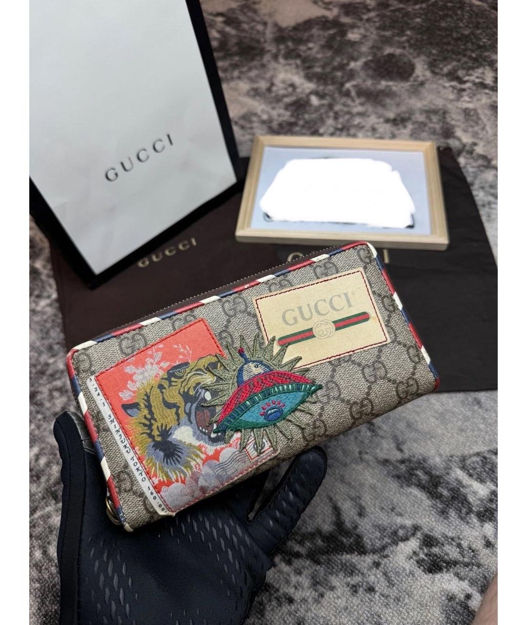 GUCCI Серый кошелек, фото 6