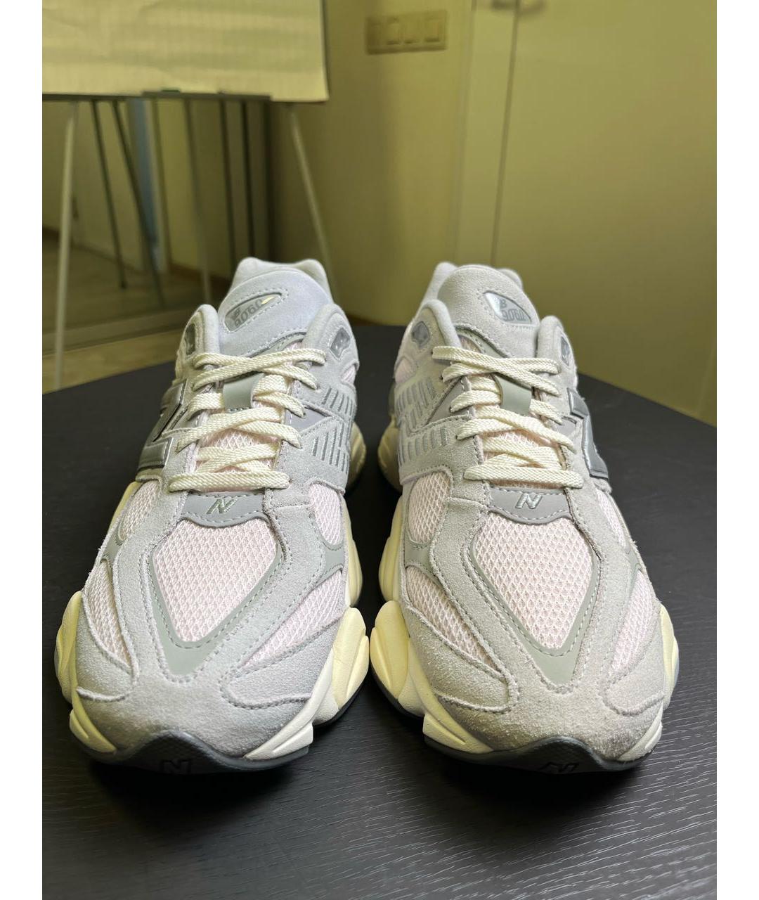 NEW BALANCE Бежевые текстильные низкие кроссовки / кеды, фото 2