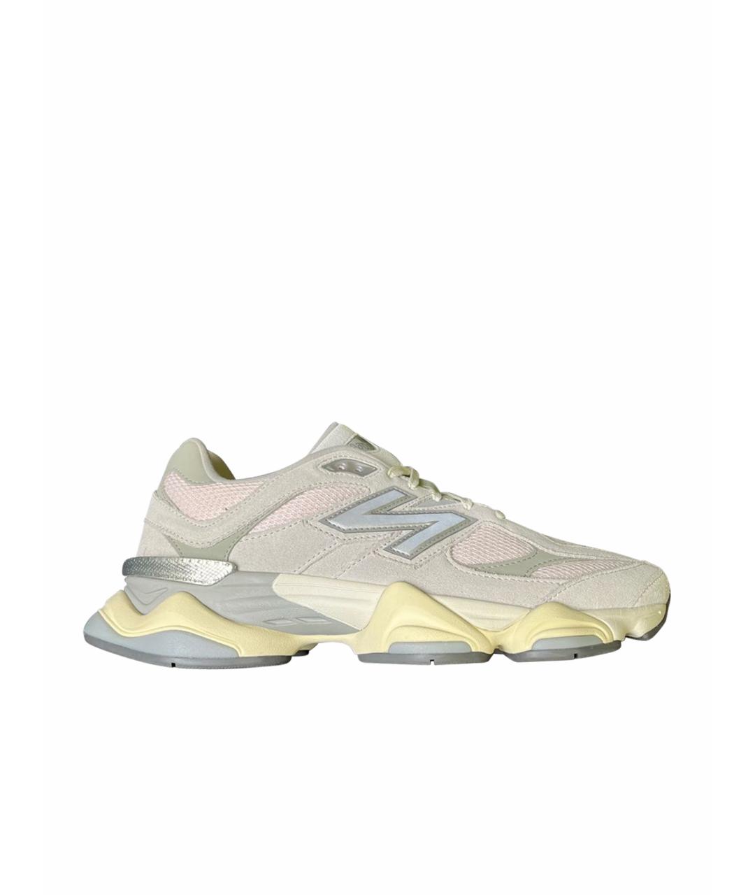 NEW BALANCE Бежевые текстильные низкие кроссовки / кеды, фото 1