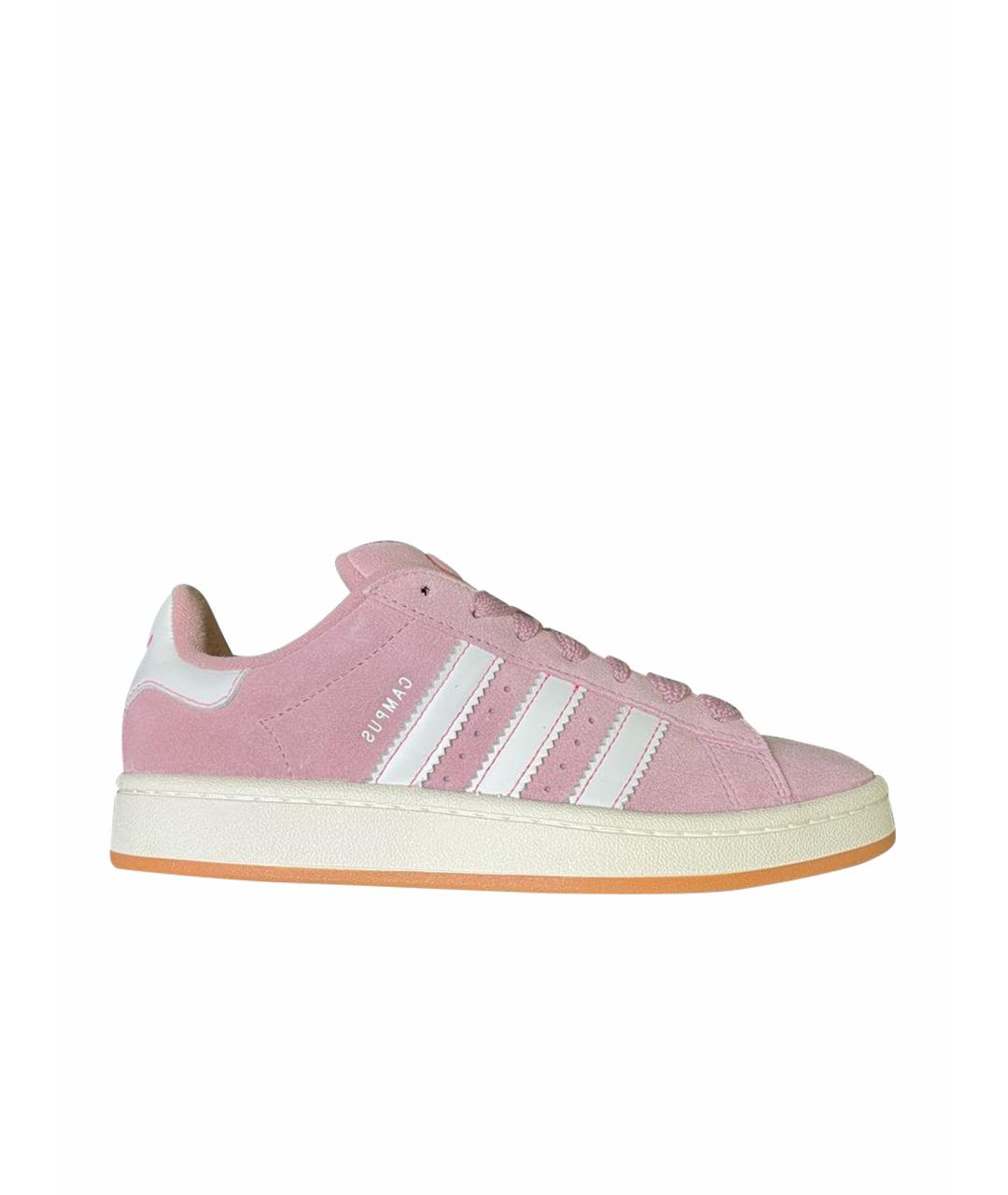ADIDAS Розовые замшевые кроссовки, фото 1