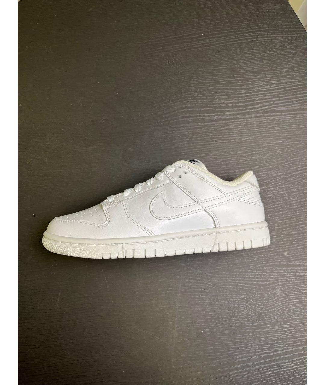 NIKE Белые кожаные кроссовки, фото 5