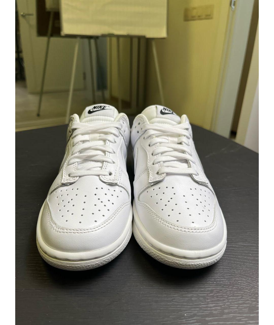NIKE Белые кожаные кроссовки, фото 2