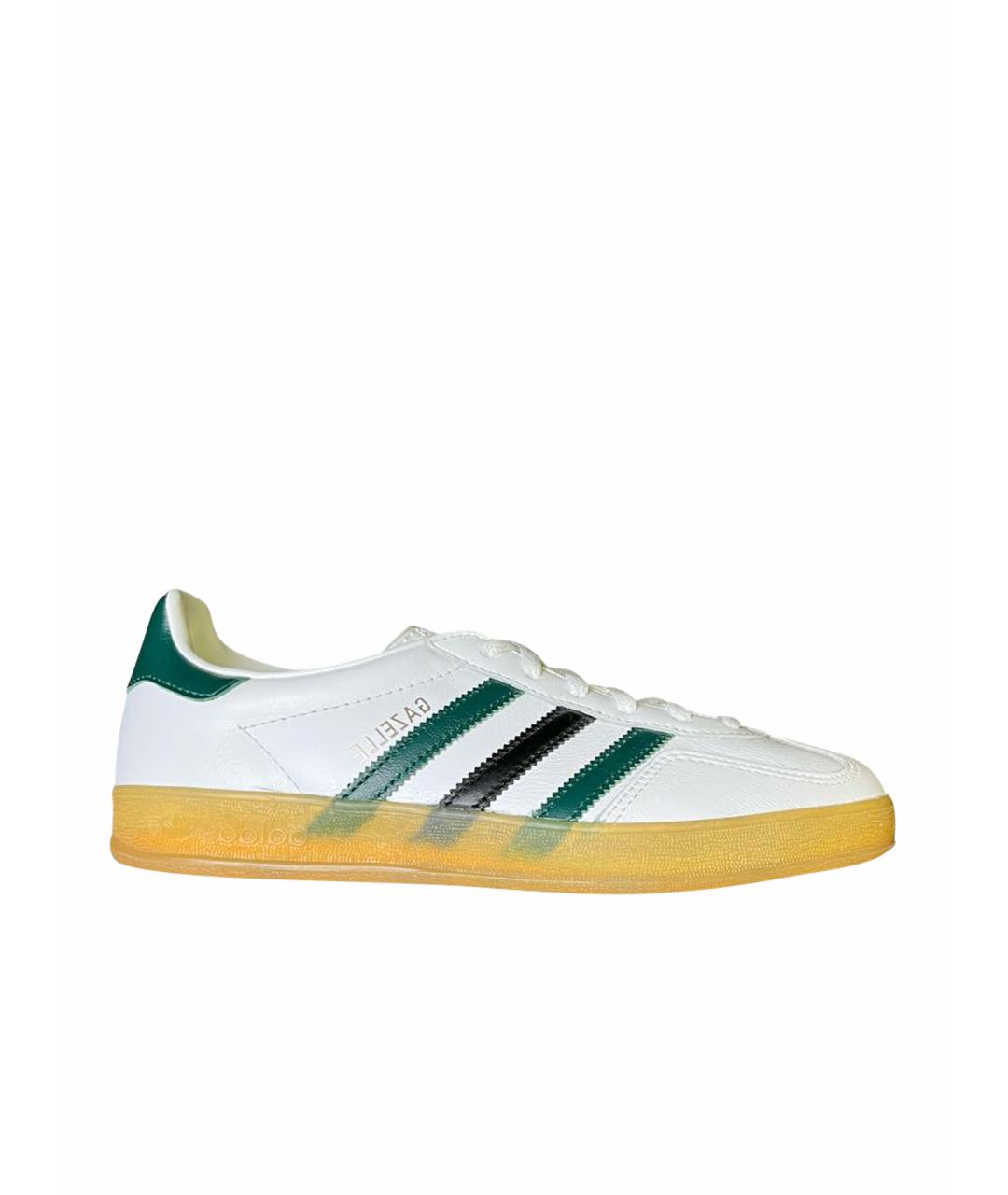 ADIDAS Белые кожаные кеды, фото 1
