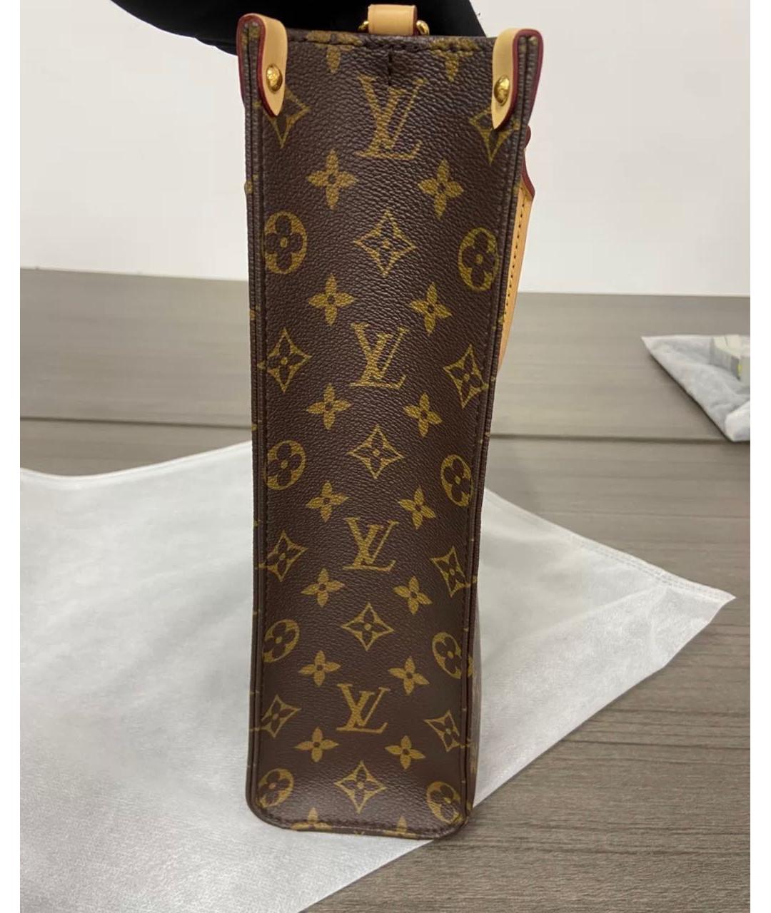 LOUIS VUITTON Коричневая сумка тоут, фото 4