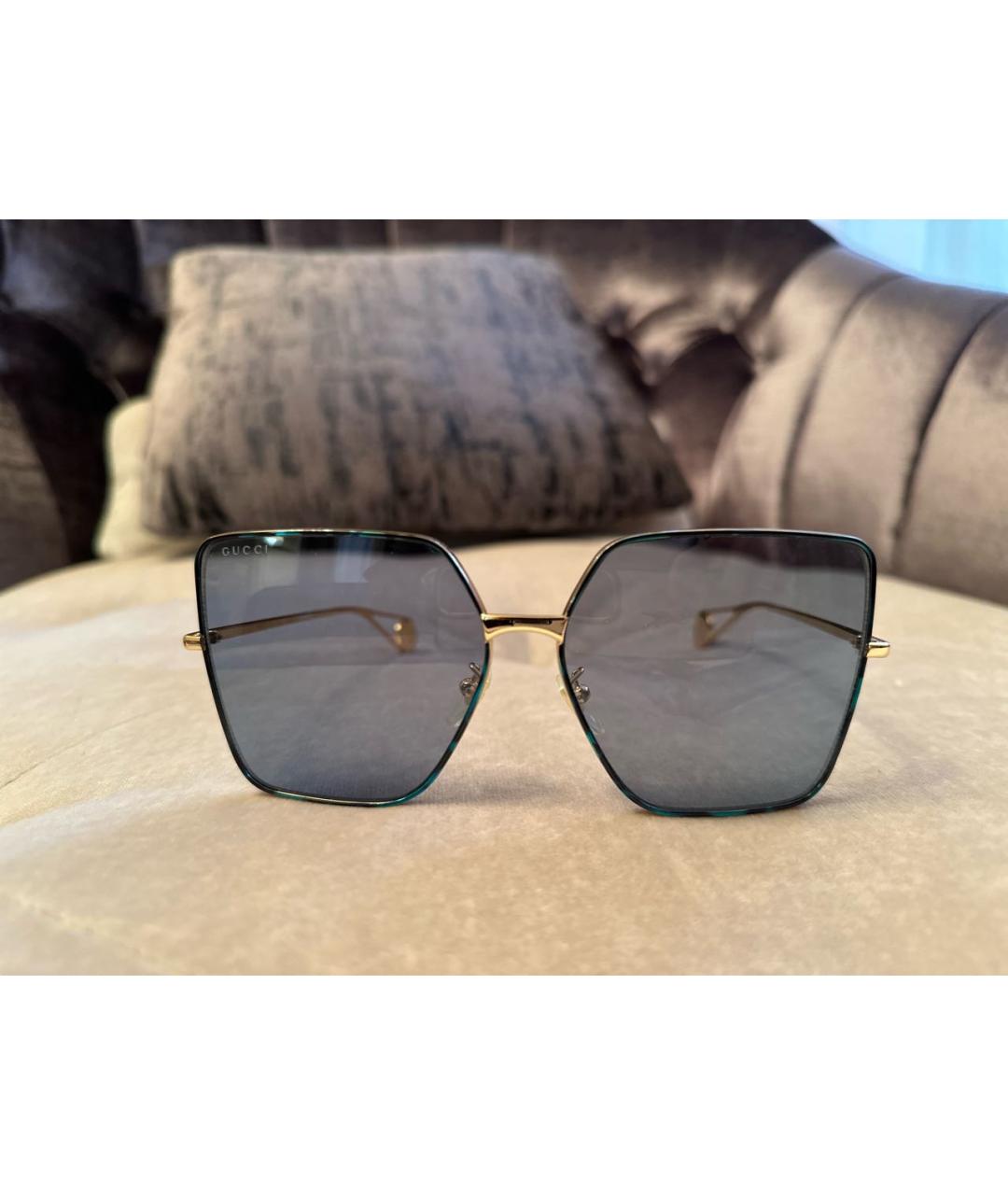 GUCCI Металлические солнцезащитные очки, фото 5