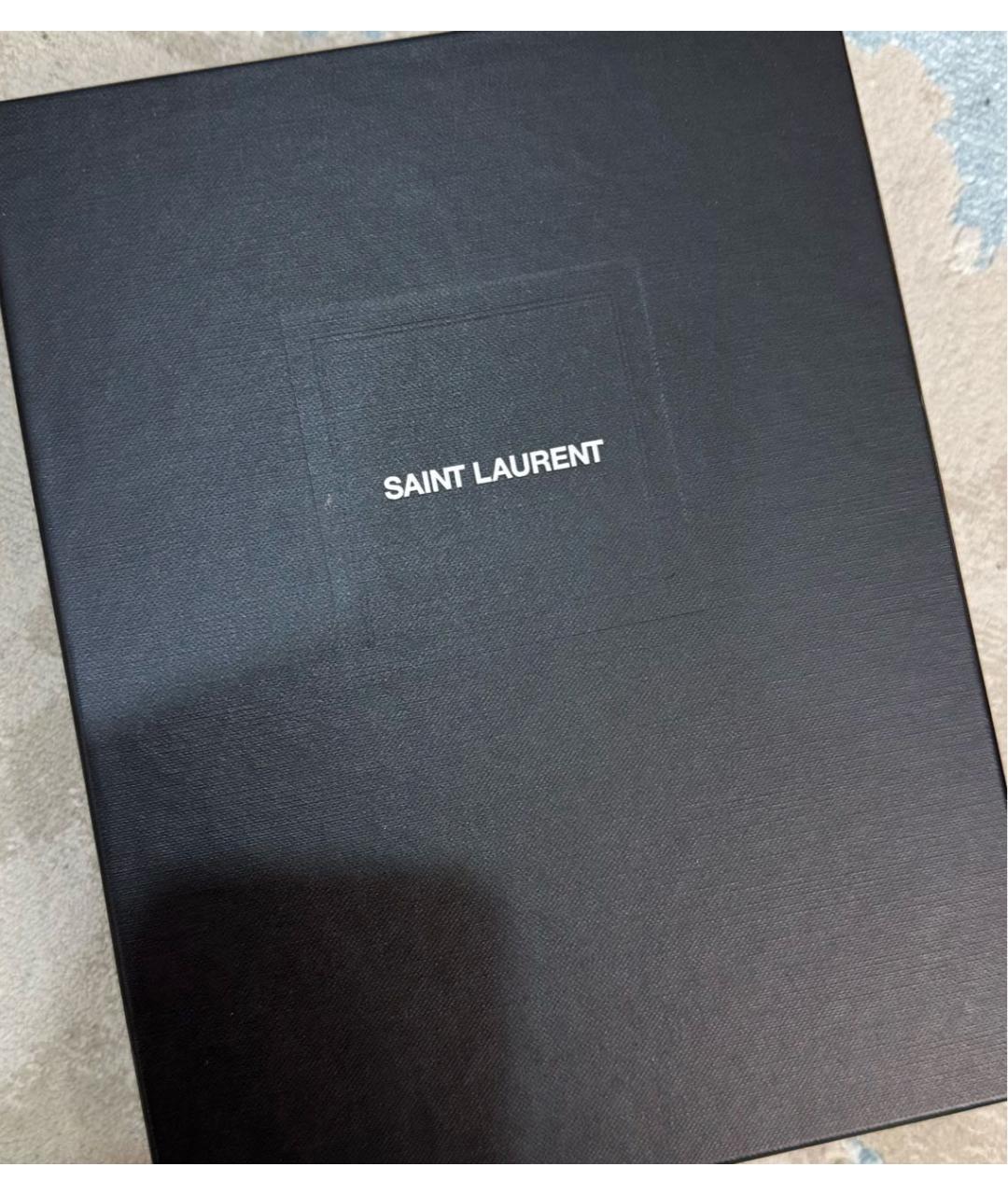 SAINT LAURENT Белый кожаный ремень, фото 6