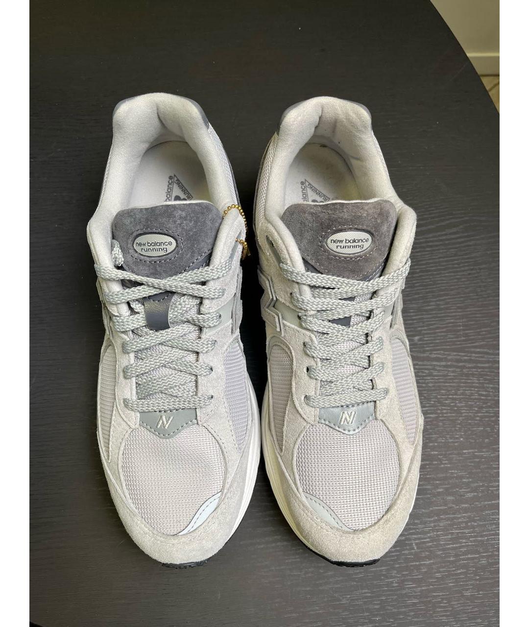NEW BALANCE Серые замшевые низкие кроссовки / кеды, фото 3