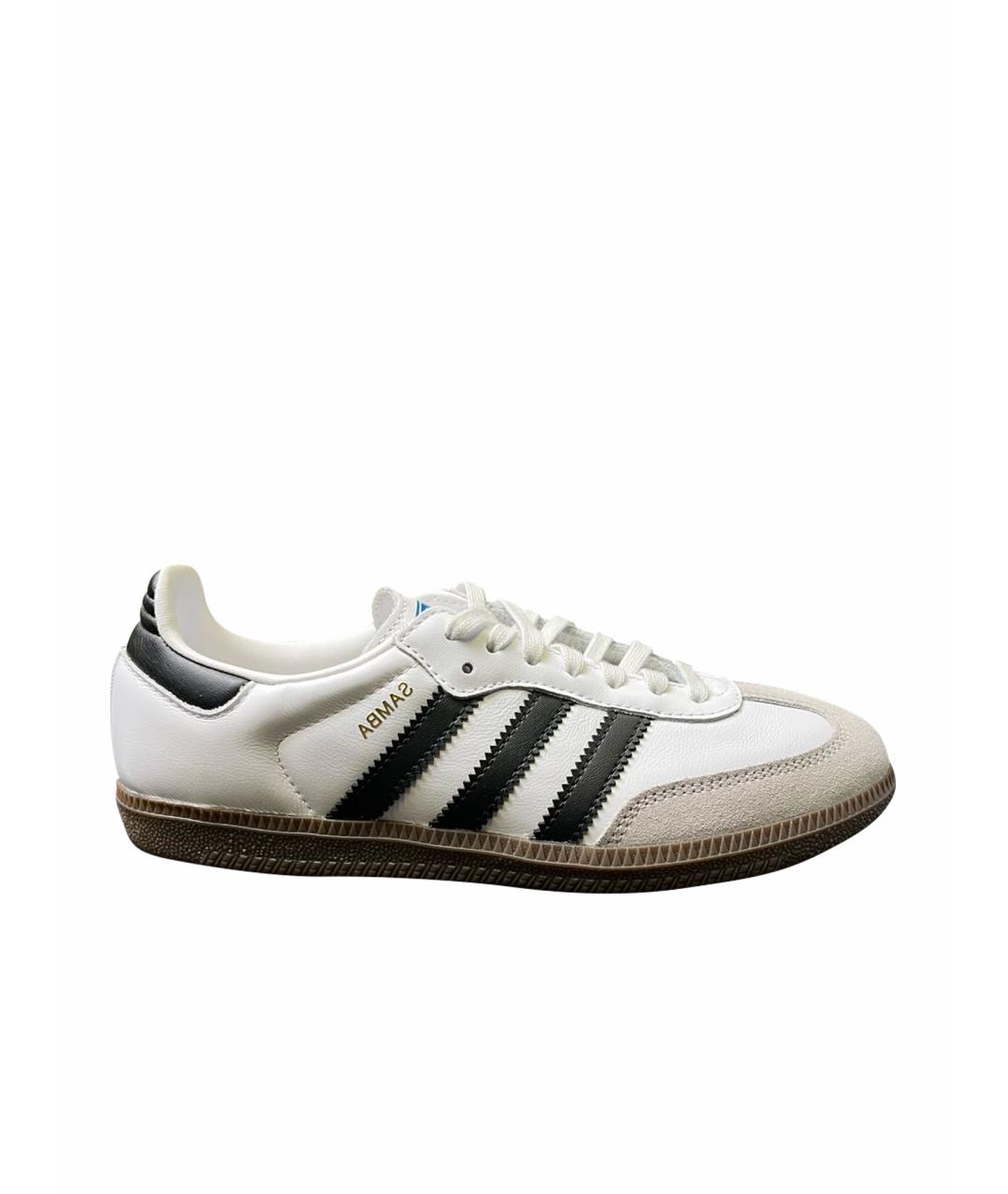 ADIDAS Белые кожаные кеды, фото 5