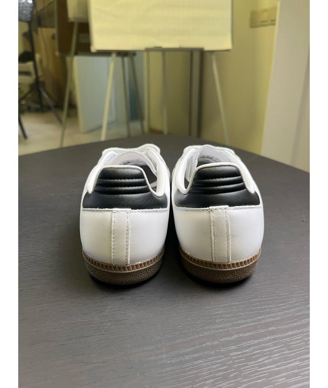 ADIDAS Белые кожаные кеды, фото 4