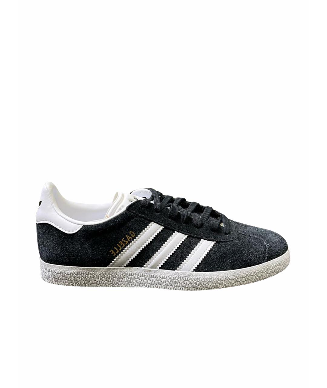 ADIDAS Черные замшевые кеды, фото 1