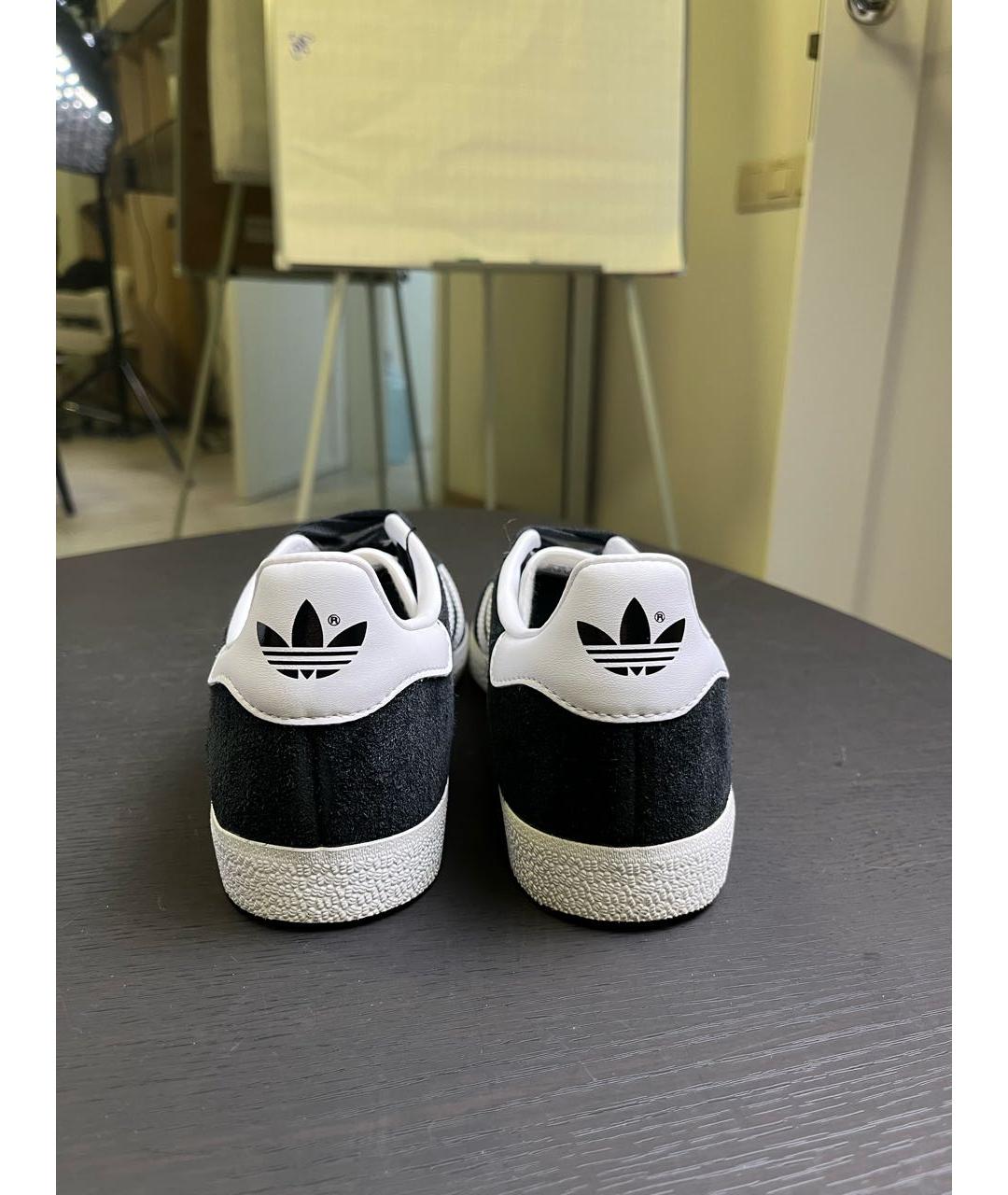 ADIDAS Черные замшевые кеды, фото 4