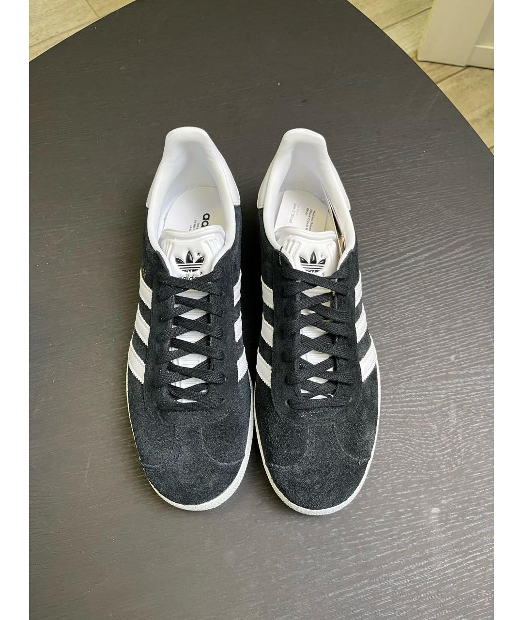 ADIDAS Черные замшевые кеды, фото 3