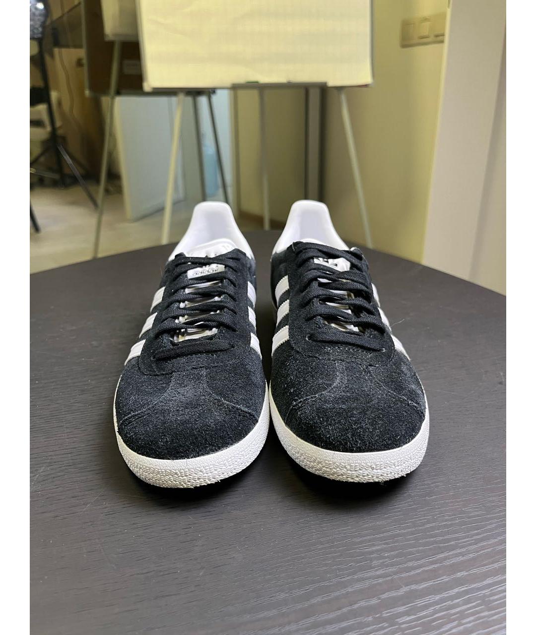 ADIDAS Черные замшевые кеды, фото 2