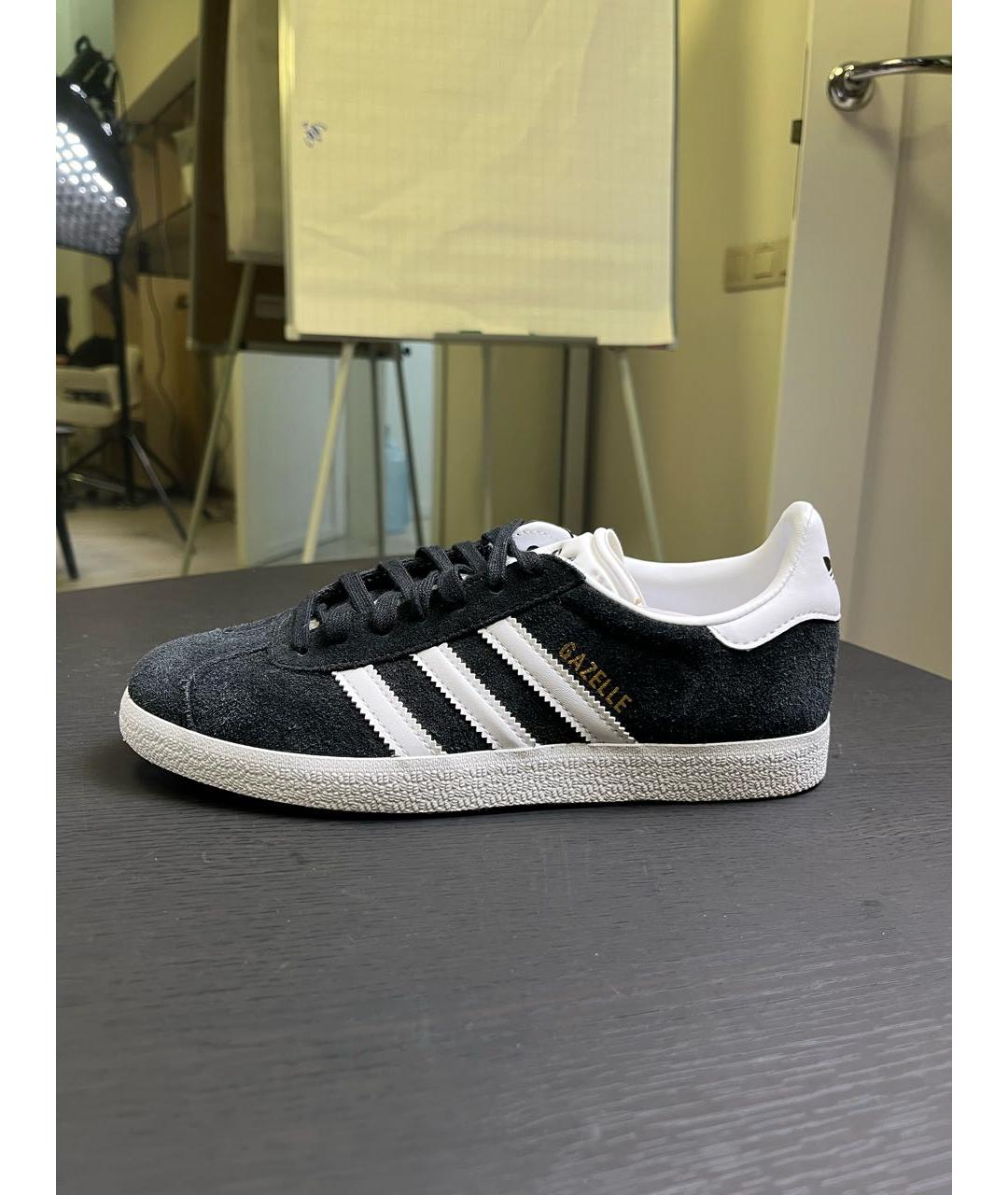 ADIDAS Черные замшевые кеды, фото 5