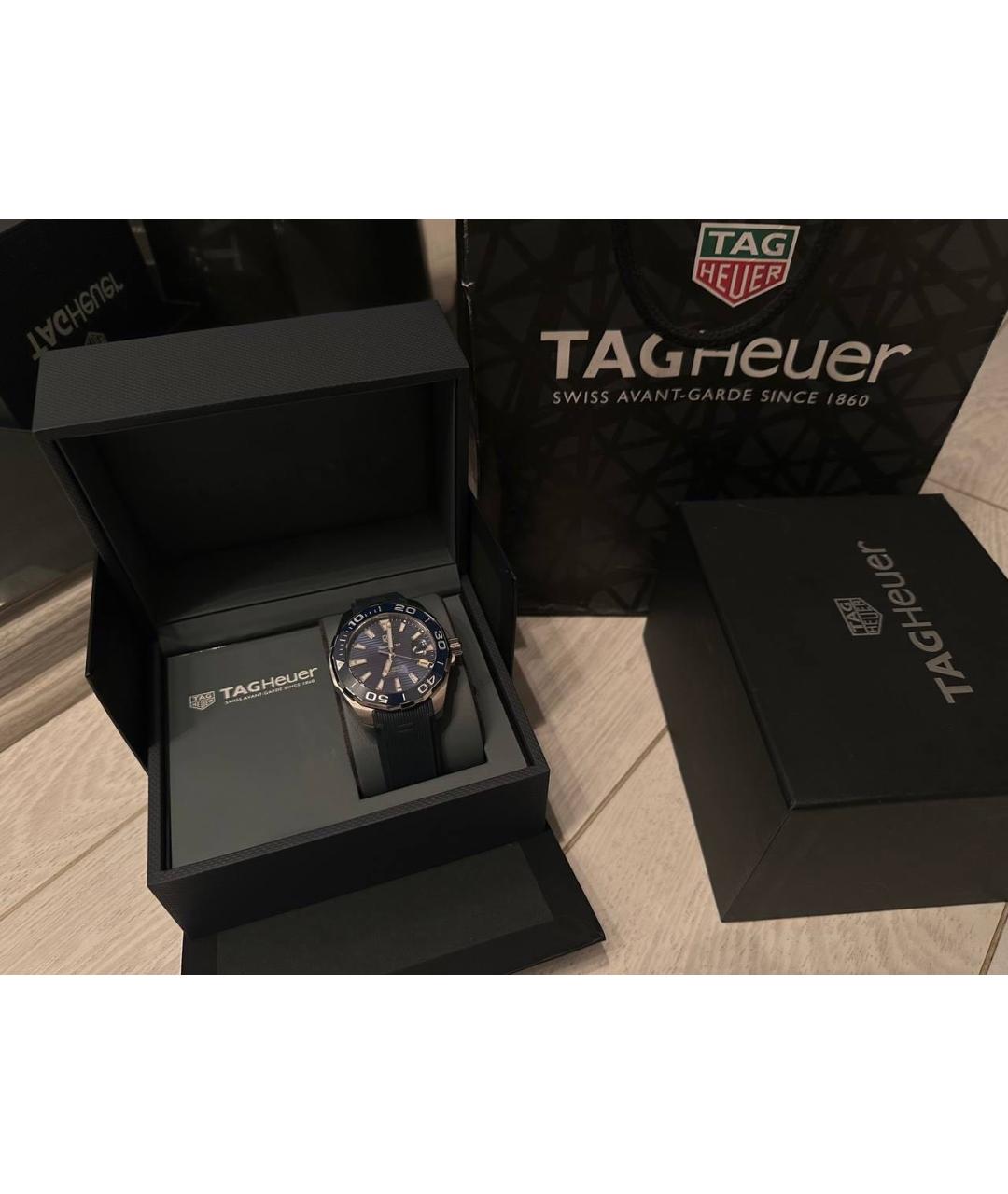 TAG HEUER Темно-синие часы, фото 4