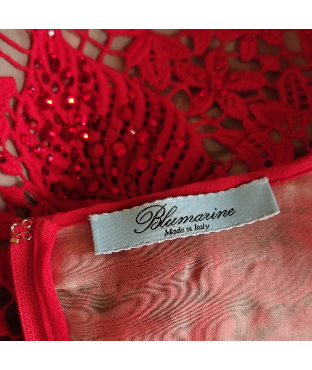 BLUMARINE Красное платье, фото 5