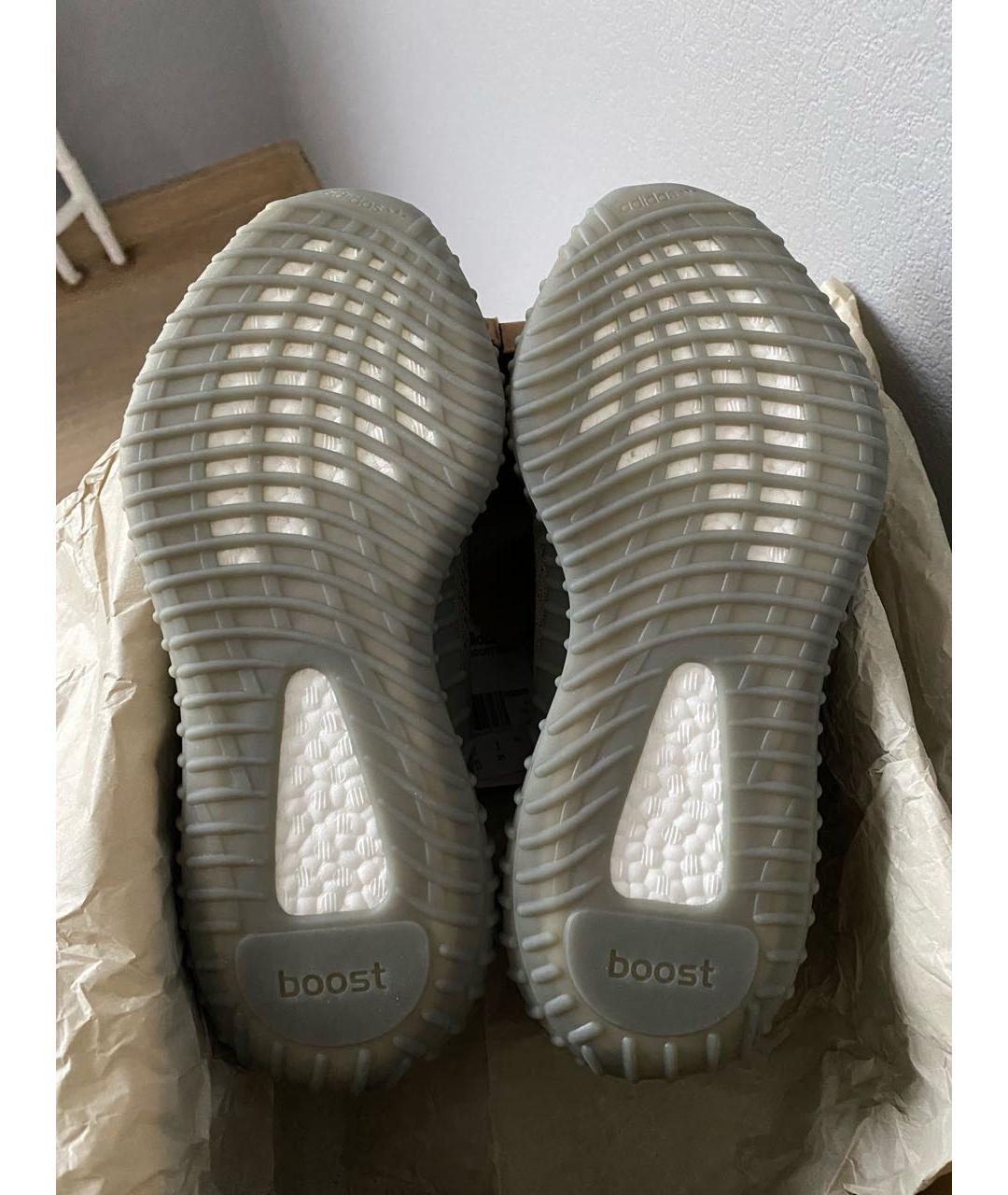 ADIDAS YEEZY Серые текстильные низкие кроссовки / кеды, фото 8