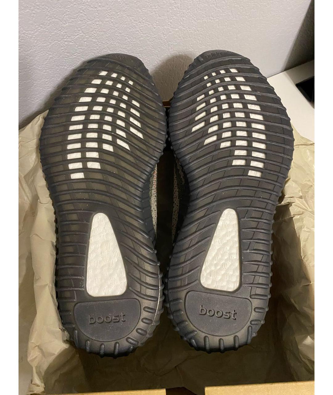 ADIDAS YEEZY Черные текстильные низкие кроссовки / кеды, фото 7