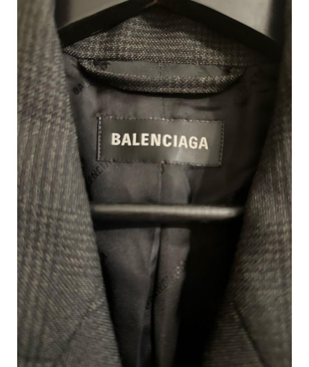 BALENCIAGA Зеленый шерстяной жакет/пиджак, фото 3