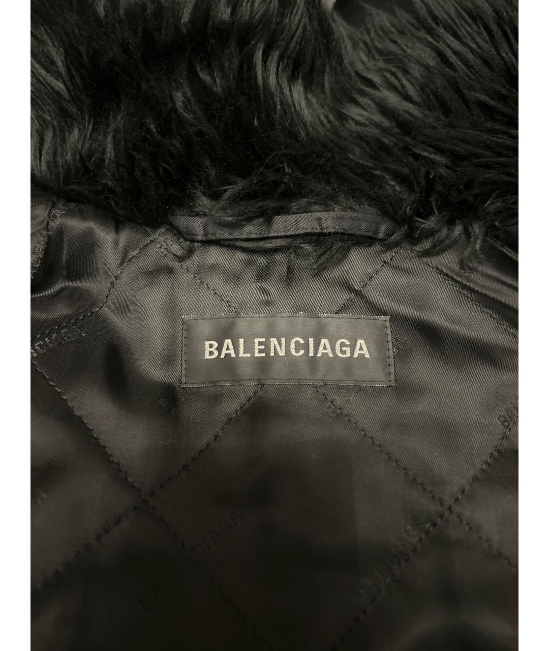 BALENCIAGA Черная меховая дубленка/шуба, фото 3