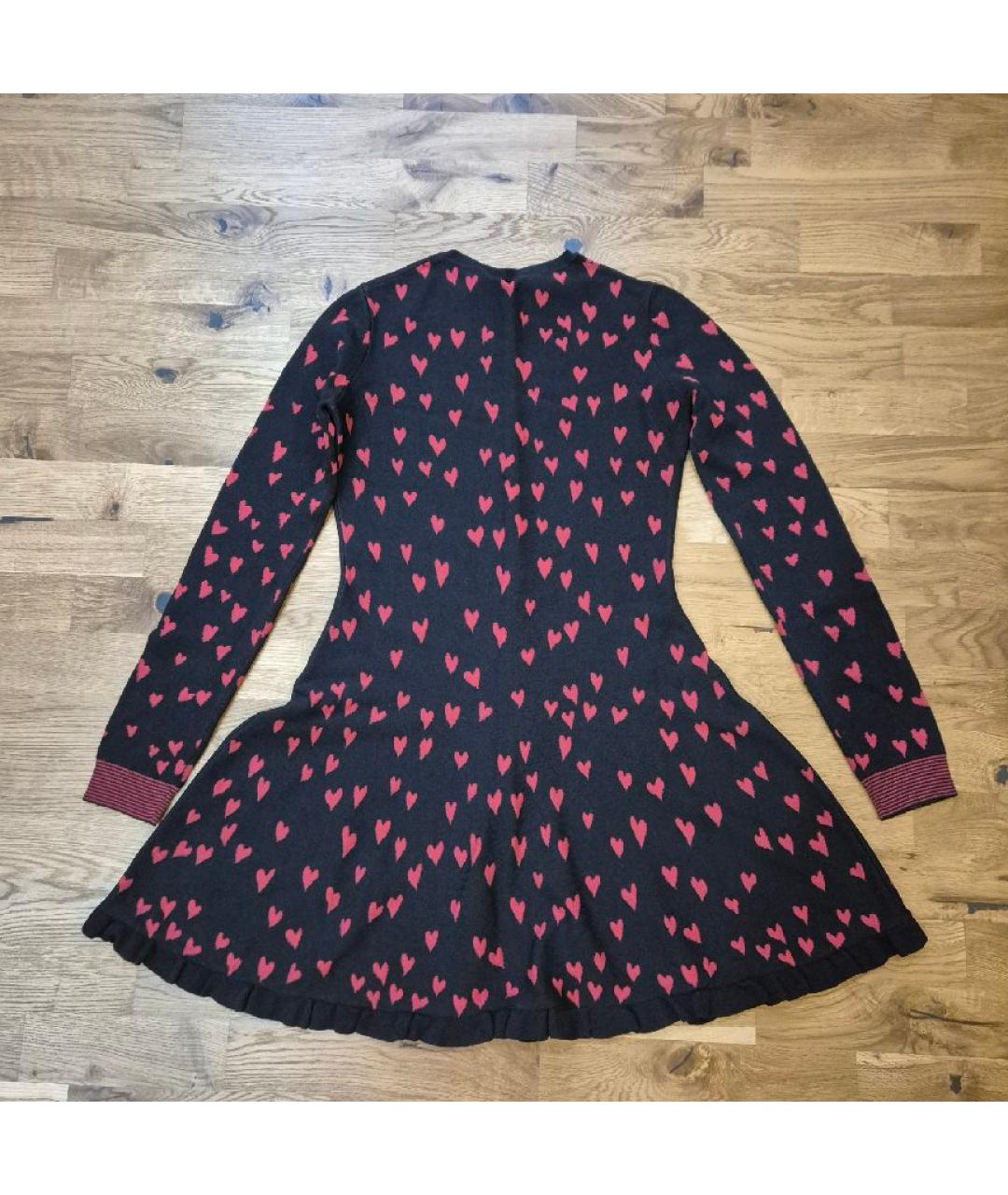 RED VALENTINO Черное вискозное коктейльное платье, фото 2