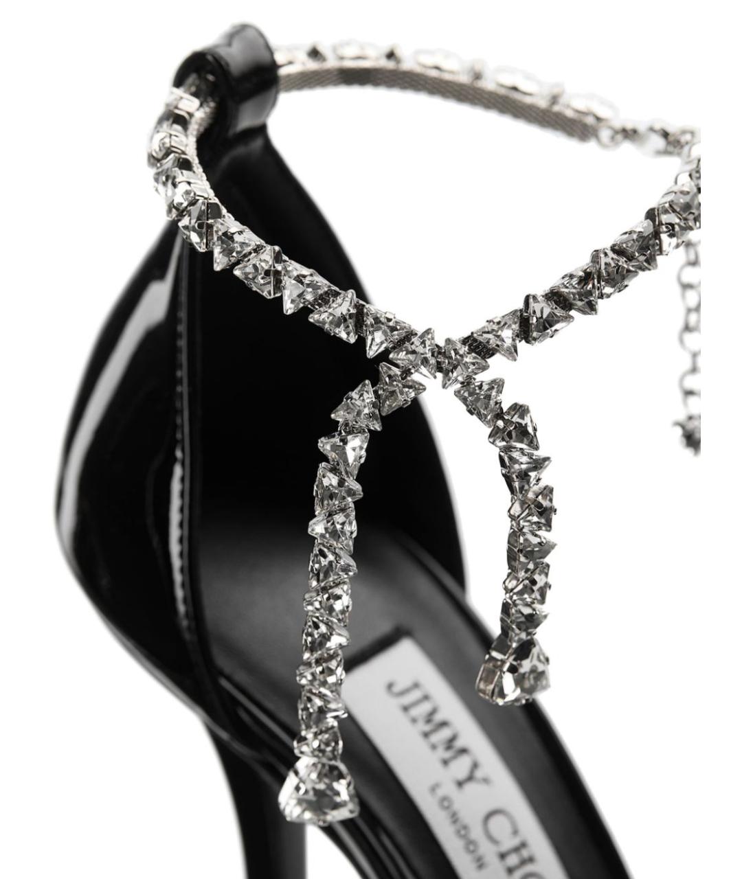 JIMMY CHOO Черные туфли из лакированной кожи, фото 3