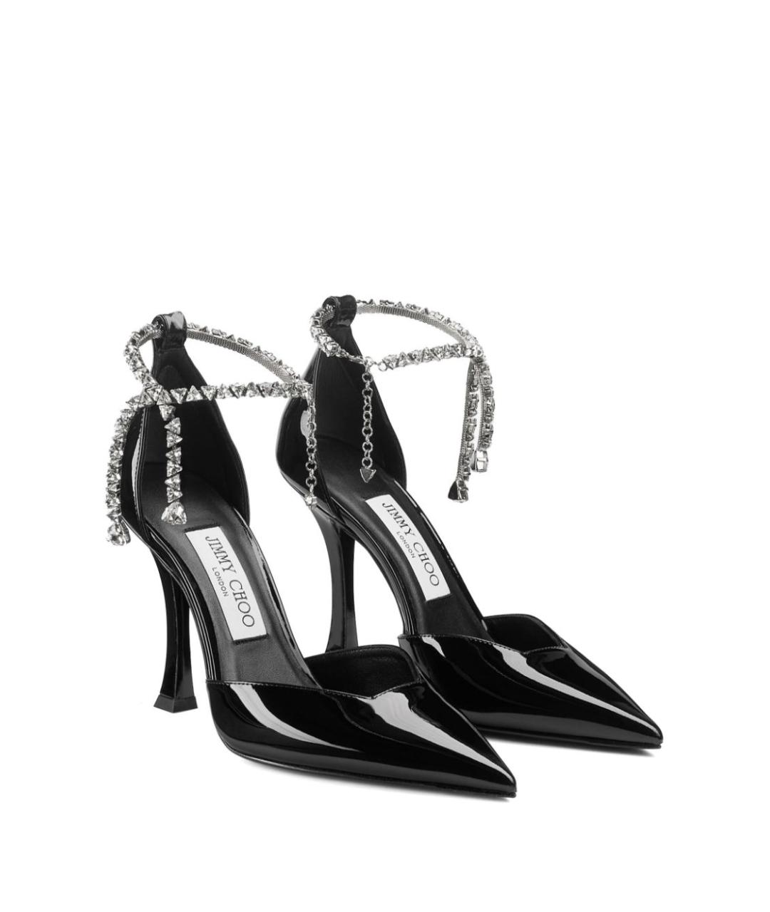 JIMMY CHOO Черные туфли из лакированной кожи, фото 2