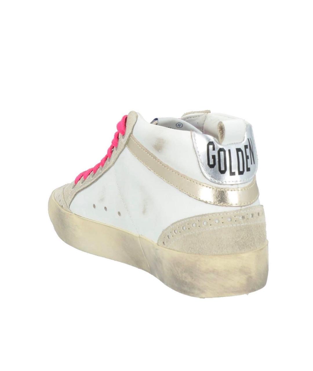 GOLDEN GOOSE DELUXE BRAND Белые кожаные кеды, фото 3