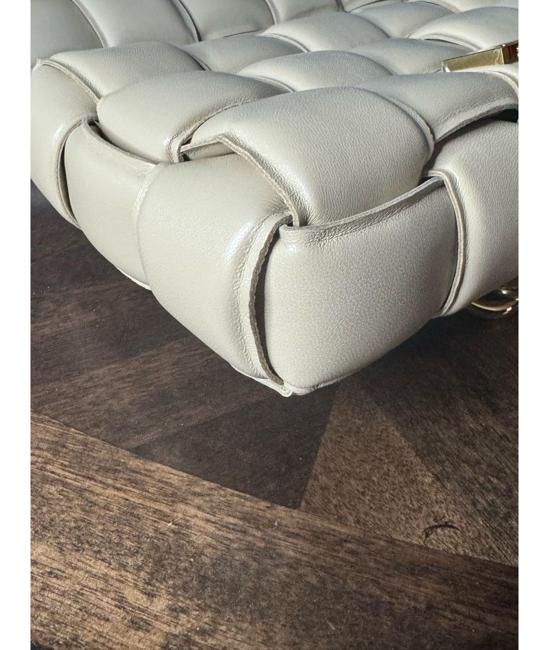 BOTTEGA VENETA Бежевая кожаная сумка через плечо, фото 5