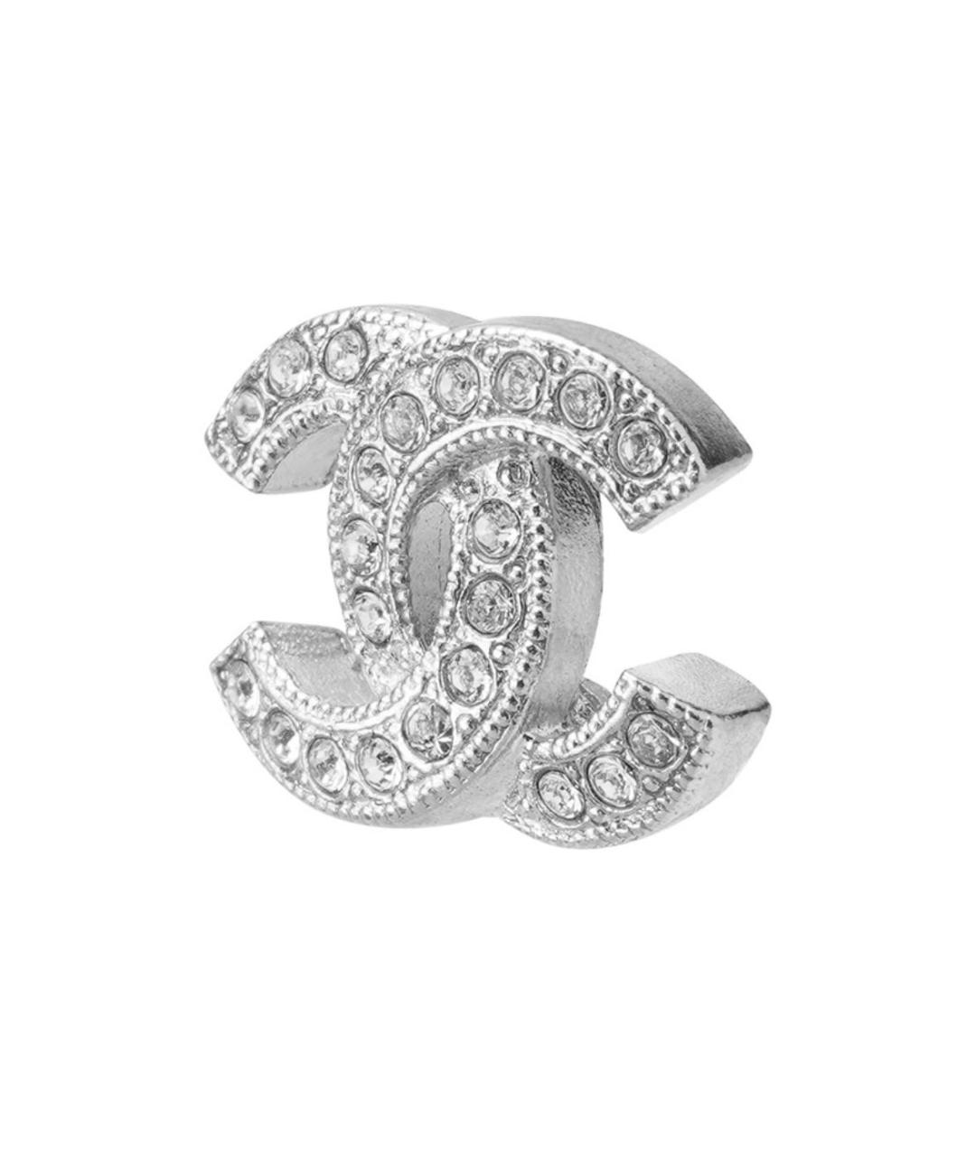 CHANEL Серебряные металлические серьги, фото 2