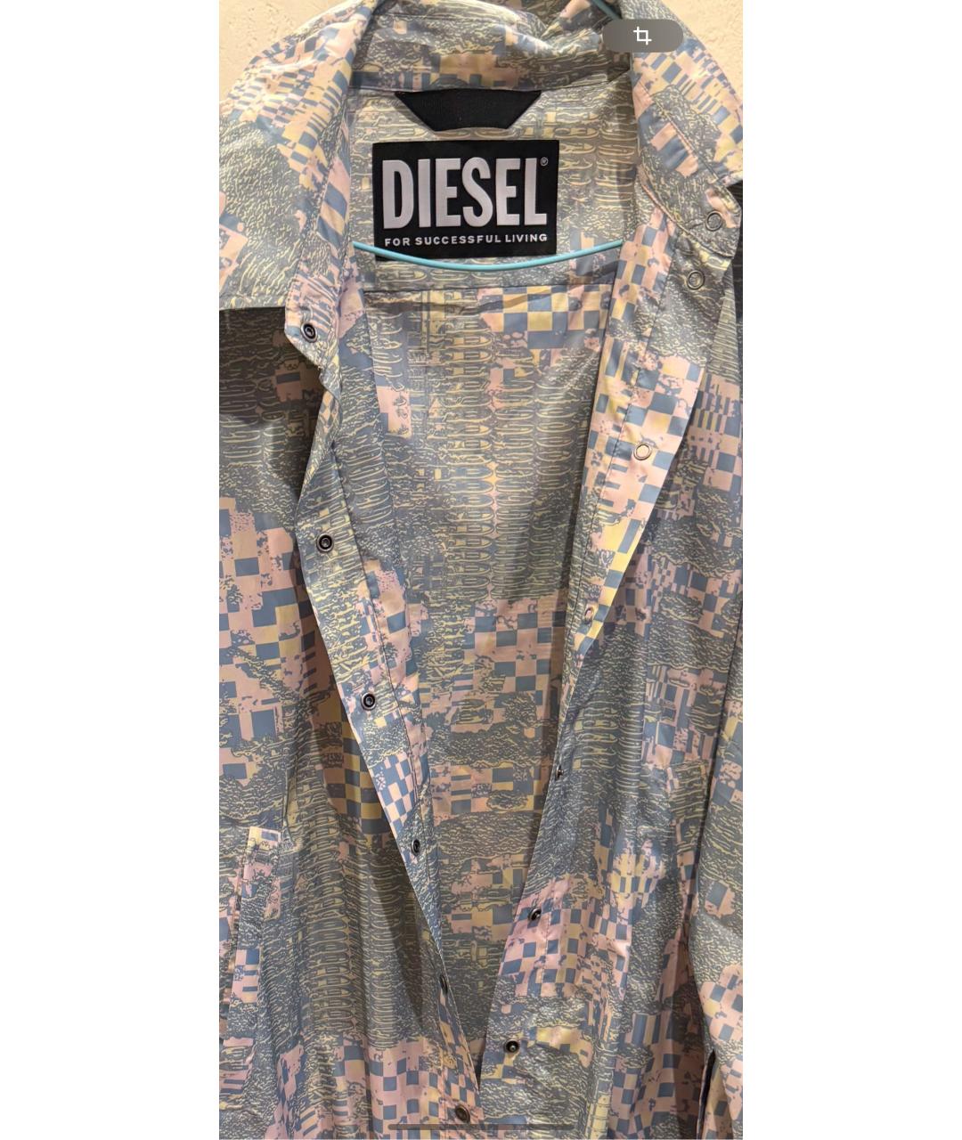 DIESEL Голубая полиэстеровая куртка, фото 4