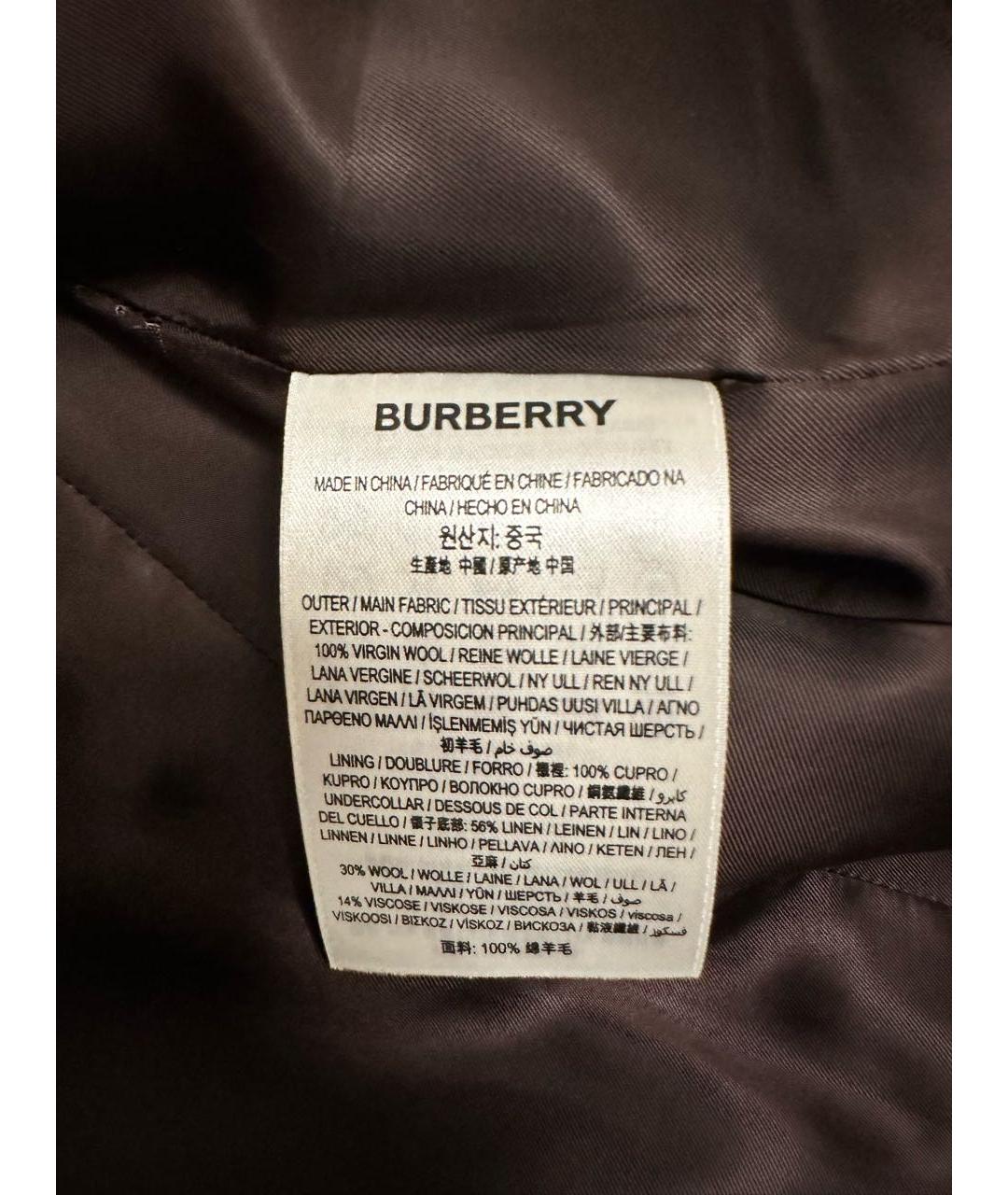 BURBERRY Шерстяной костюм с брюками, фото 4