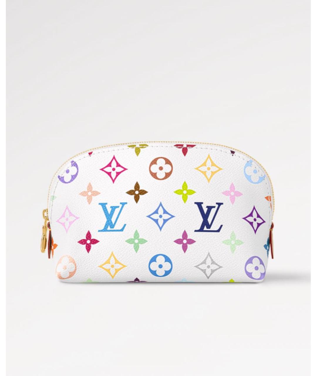 LOUIS VUITTON Белая косметичка, фото 6