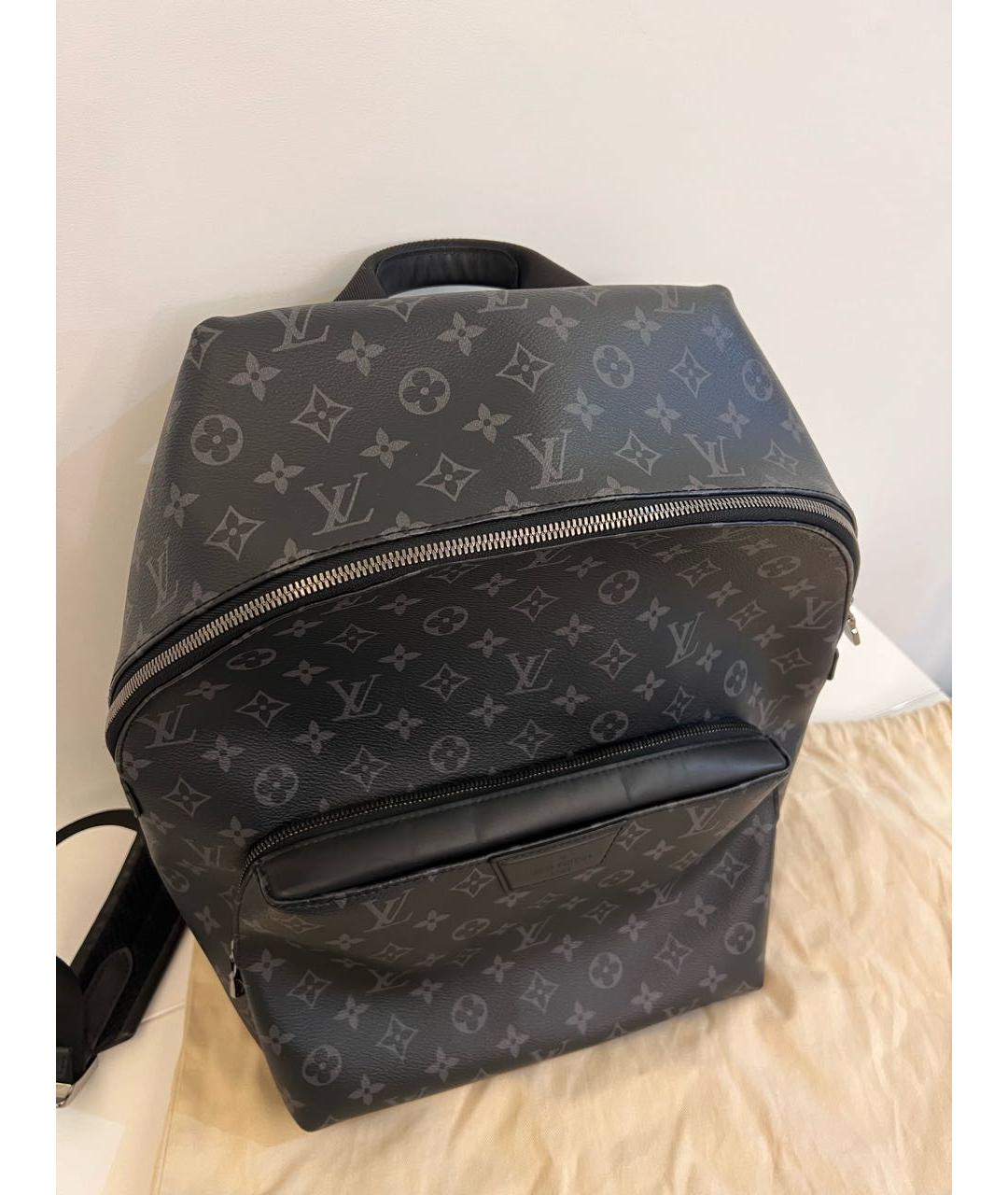 LOUIS VUITTON Антрацитовый рюкзак, фото 7