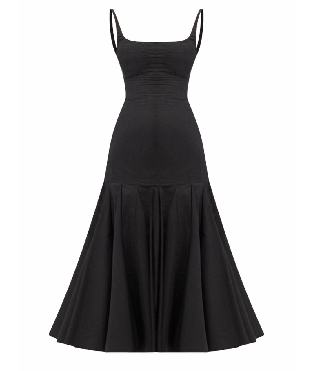 JACQUEMUS Черное хлопковое повседневное платье, фото 1