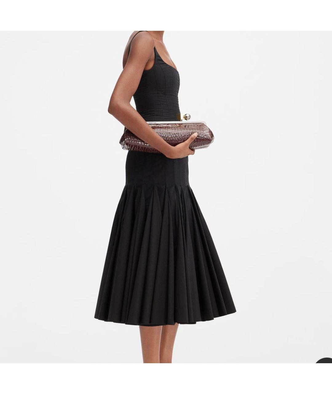 JACQUEMUS Черное хлопковое повседневное платье, фото 2
