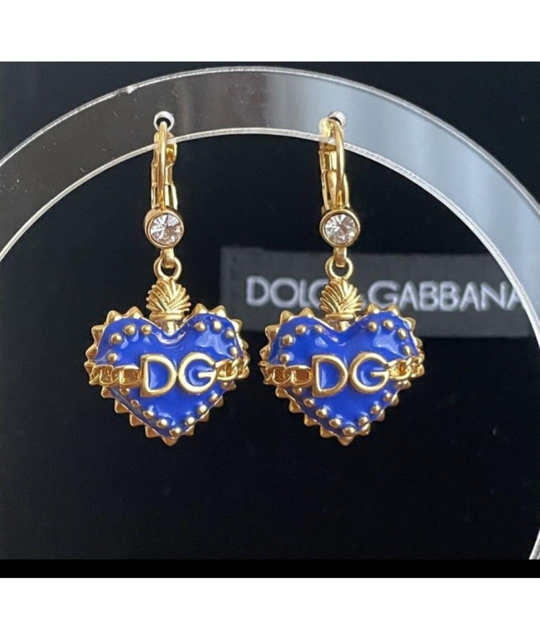 DOLCE&GABBANA Синие серьги, фото 10