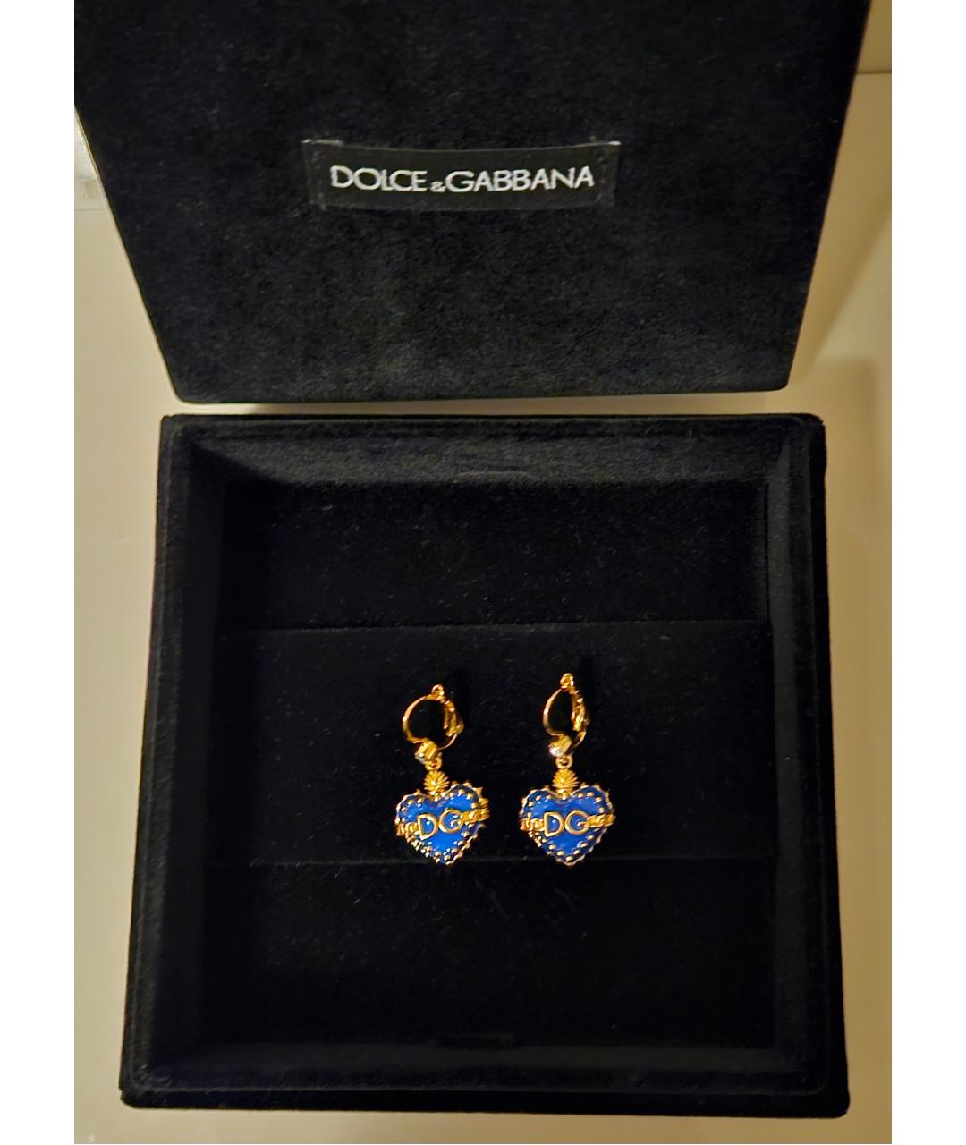 DOLCE&GABBANA Синие серьги, фото 8