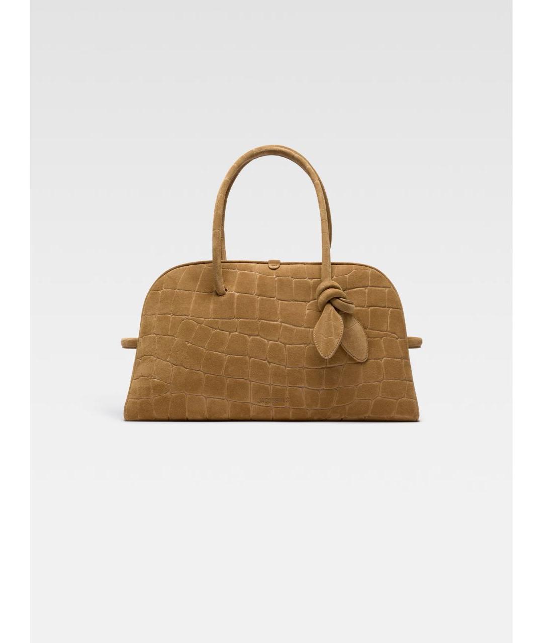 JACQUEMUS Коричневая сумка с короткими ручками, фото 5