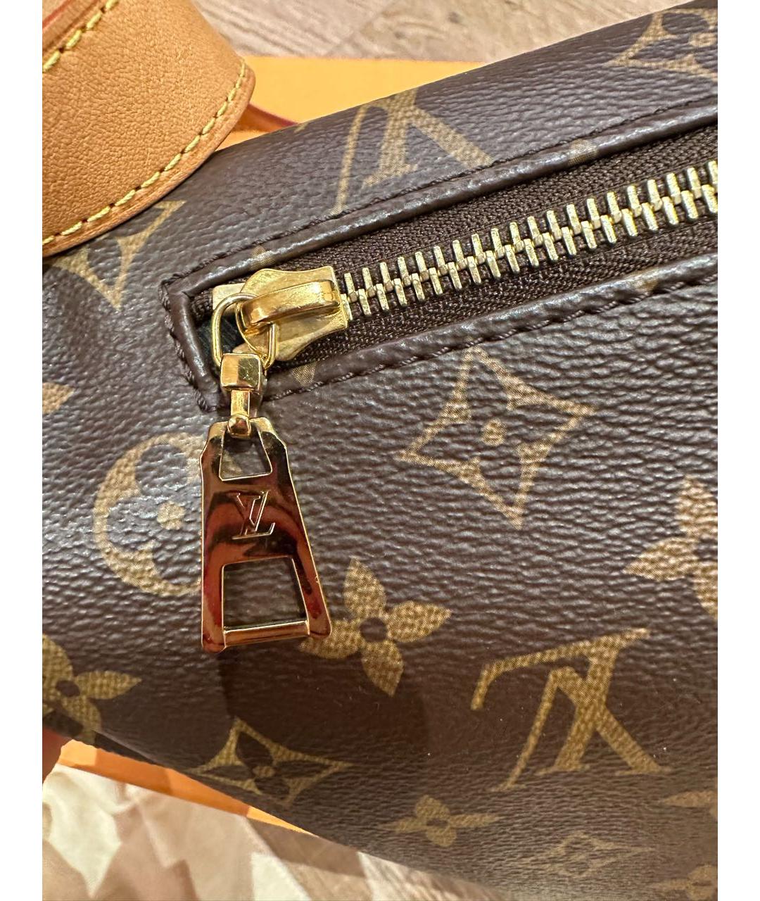 LOUIS VUITTON Коричневая поясная сумка, фото 5